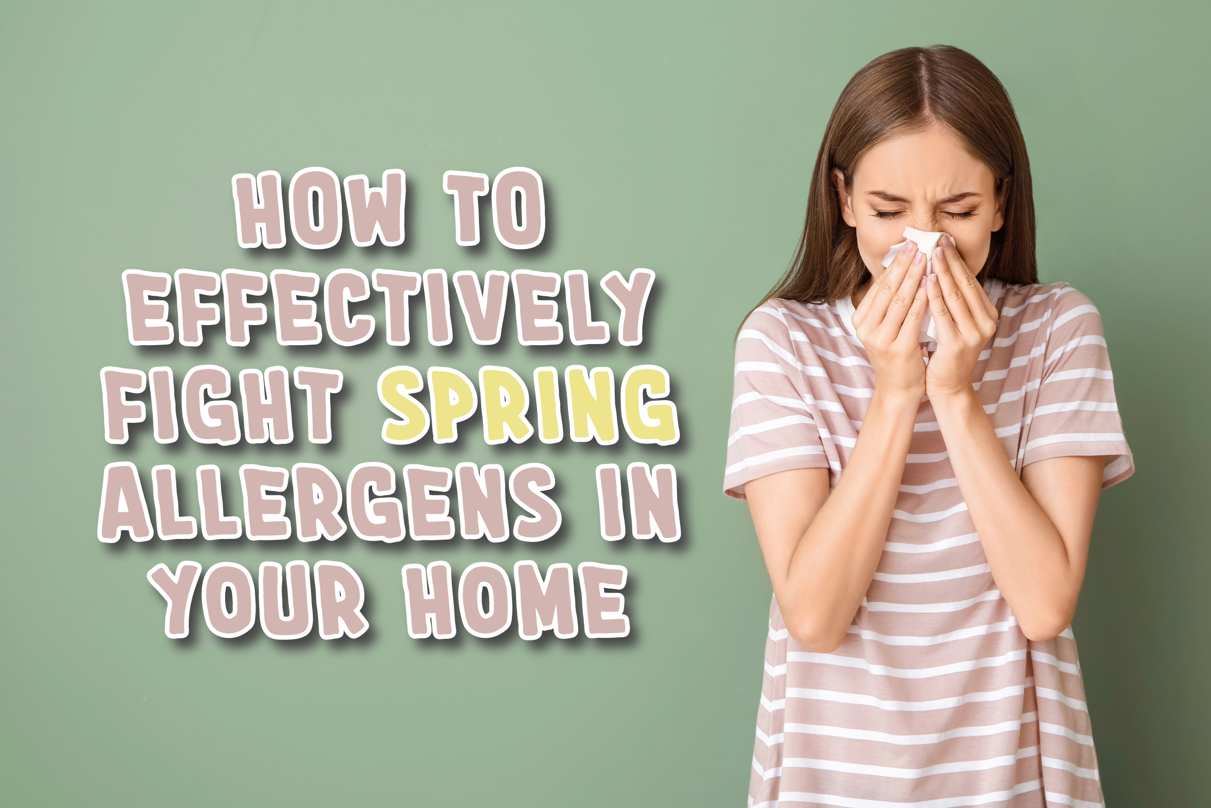 Spring Allergens - woman sneezing
